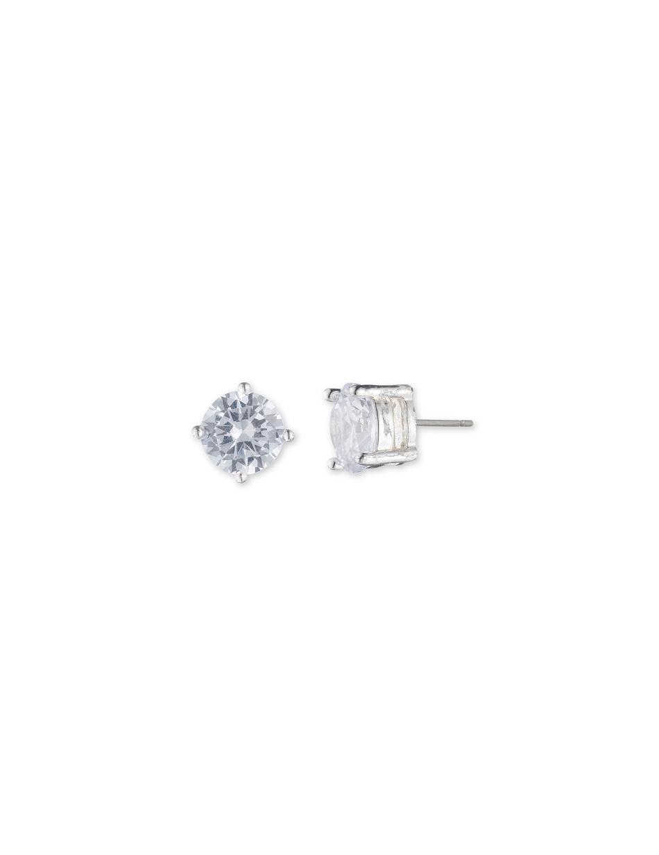 Earring Anne Klein Silver-Tone Cubic Zirconia Stud   | VKW-2981962